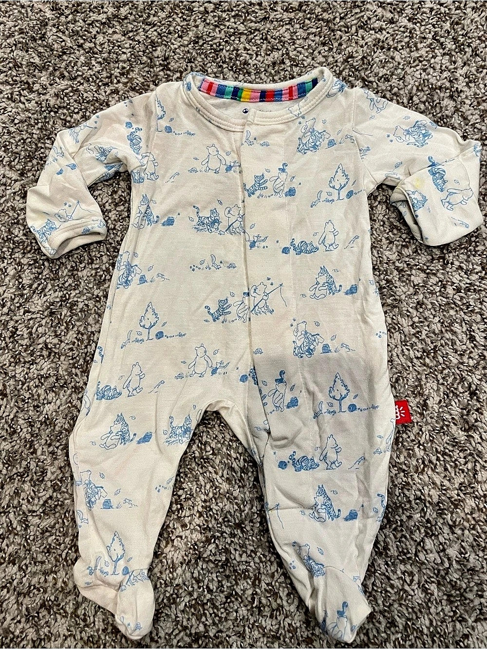 Disney Winnie the Pooh Magnetic and Preemie Footed Sleeper